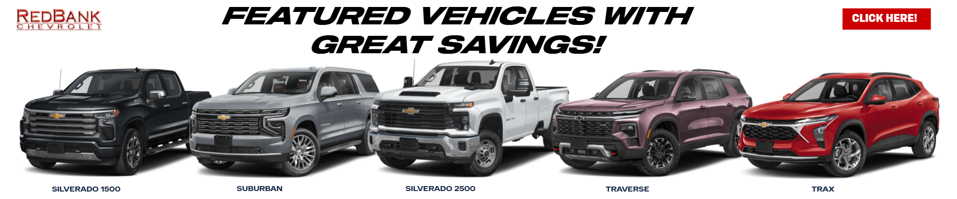 Redbank featured vehicles banner